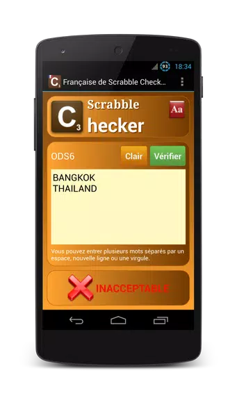 Word Checker - French Captura de pantalla 1