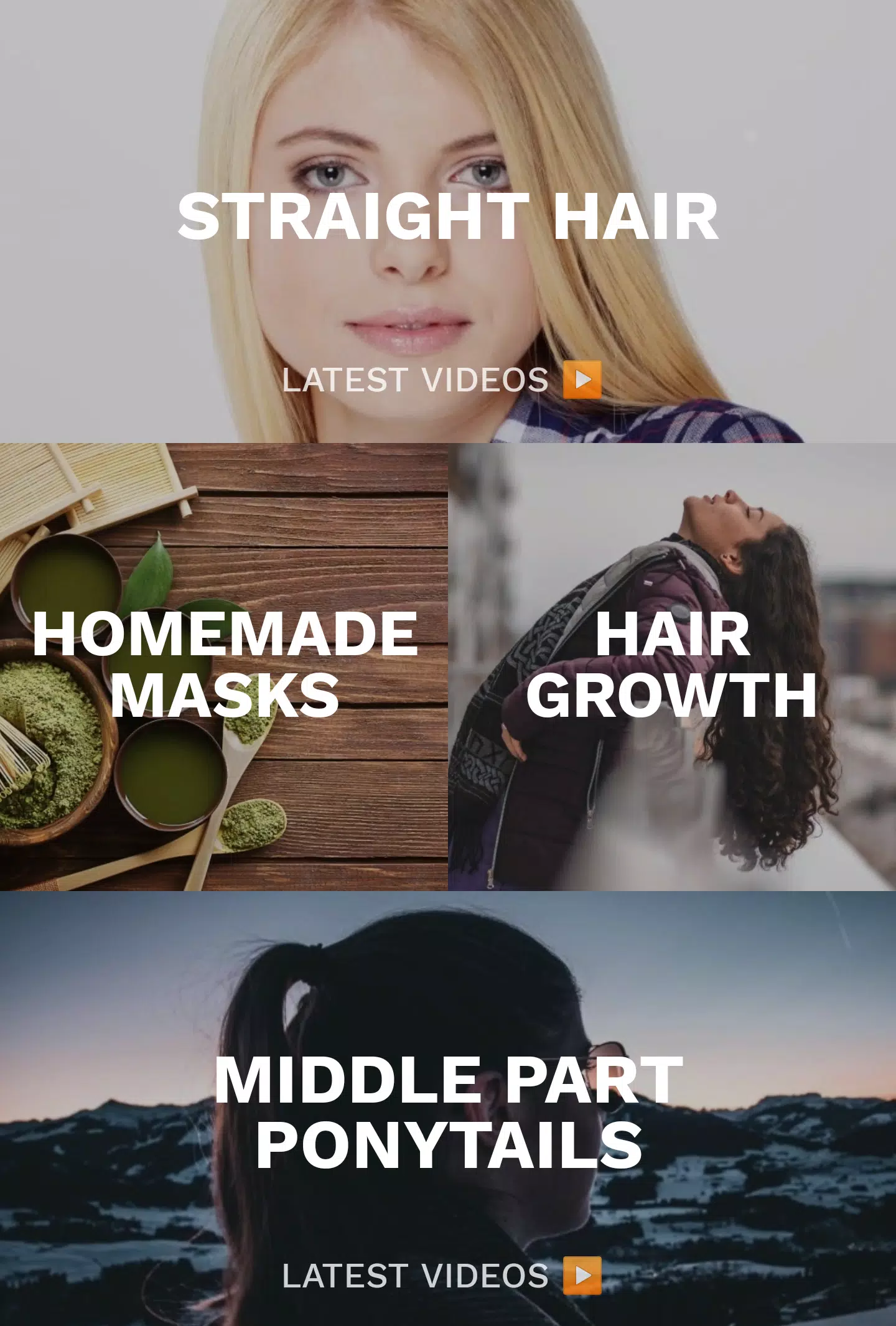 Haircare app for women Ekran Görüntüsü 1