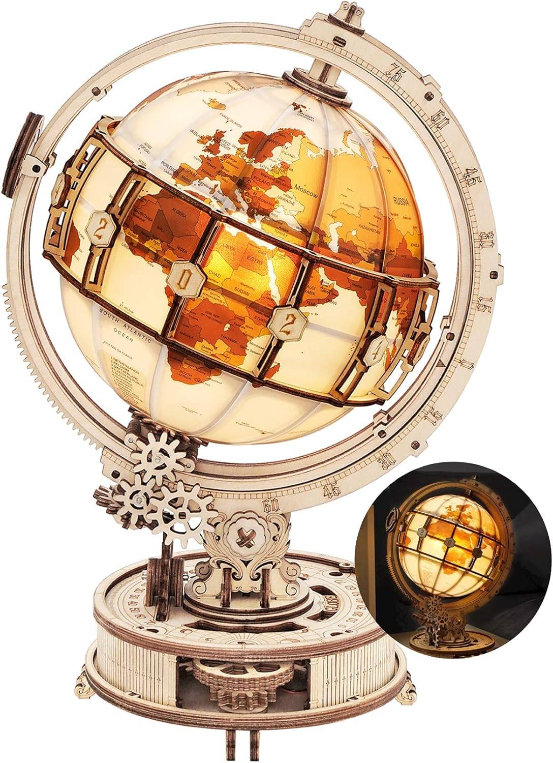 ROKR Illuminated Globe 3D Puzzle