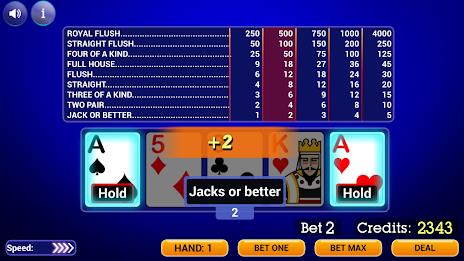 Video Poker: Multi Hand スクリーンショット 1