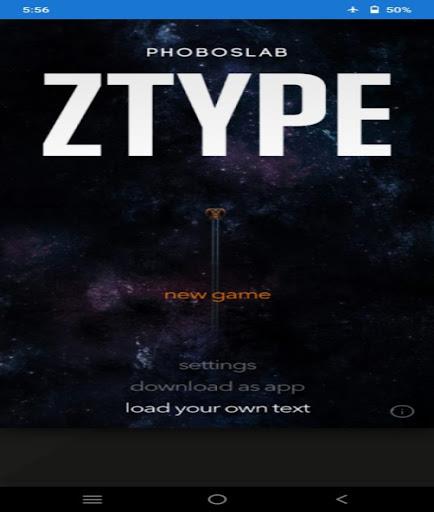 ZTypeTypingGame Captura de pantalla 0