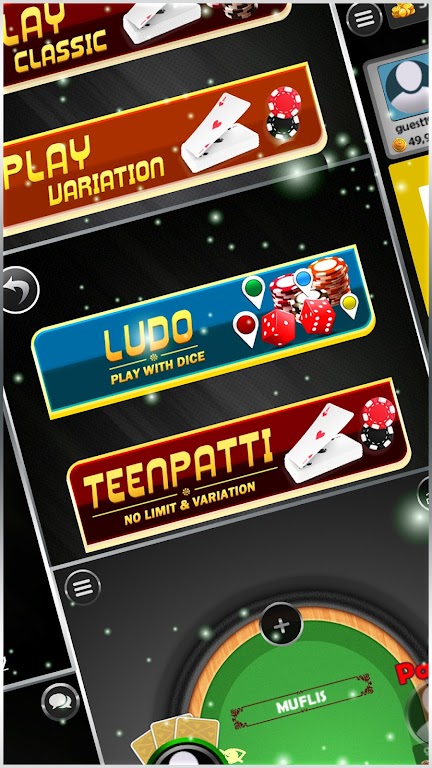 Game Of Clubs Teen Patti (3 Card Poker) and Ludo ဖန်သားပြင်ဓာတ်ပုံ 1
