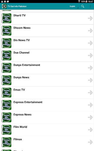 TV Sat Info Pakistan ဖန်သားပြင်ဓာတ်ပုံ 3