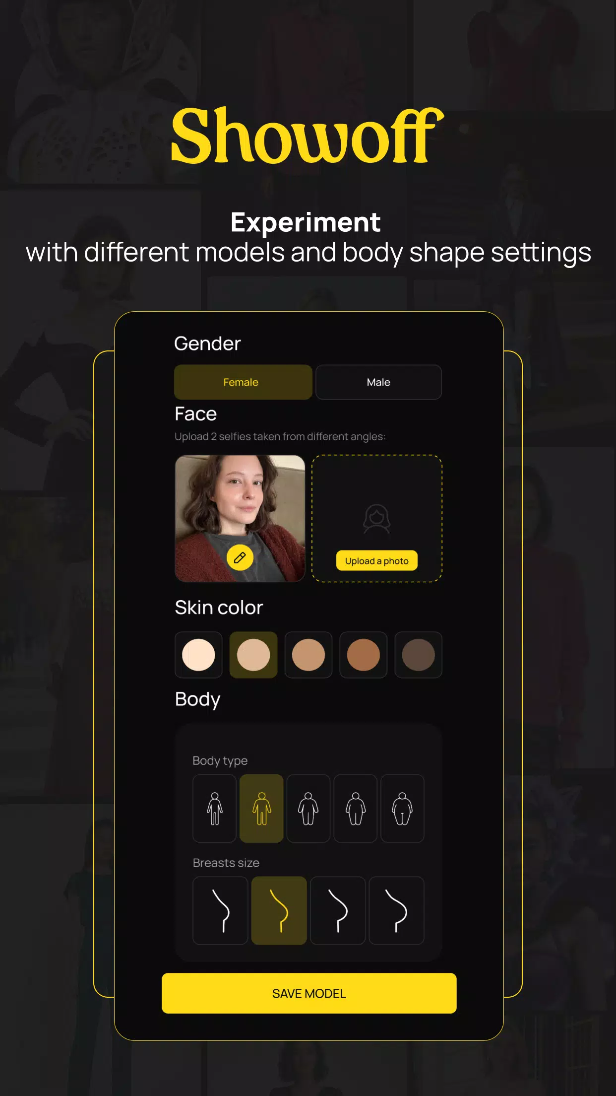 Showoff: create an ideal look Captura de tela 3