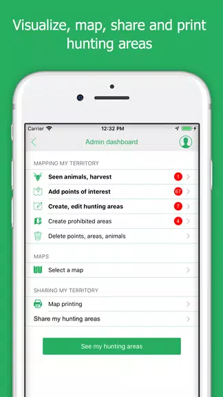 Hunting Map, the GPS for hunters Capture d'écran 2