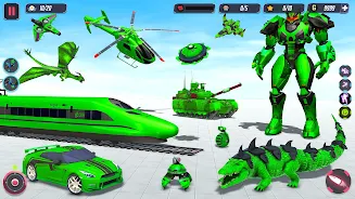 Schermata Animal Crocodile Robot Games 0