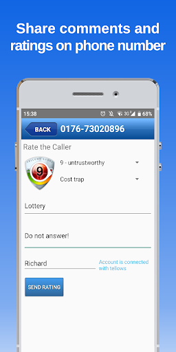 tellows - Caller ID & Bloqueo Captura de pantalla 3