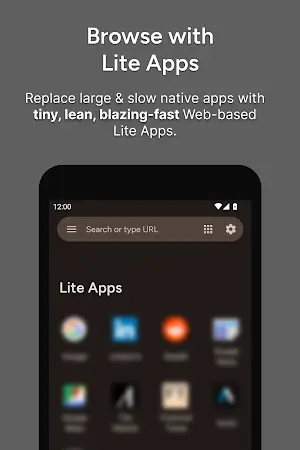 Hermit — Lite Apps Browser ဖန်သားပြင်ဓာတ်ပုံ 0