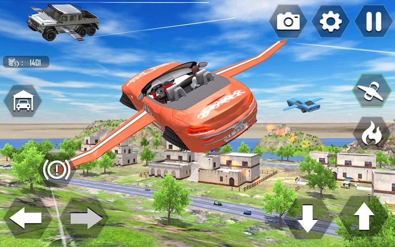 Flying Car Extreme Simulator ภาพหน้าจอ 1