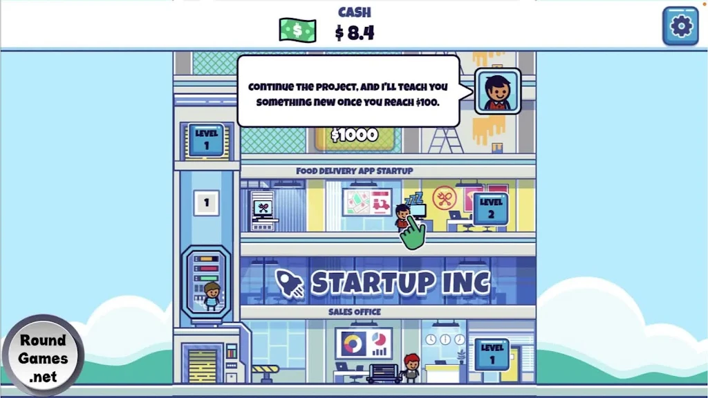 Idle Startup Tycoon ဖန်သားပြင်ဓာတ်ပုံ 1