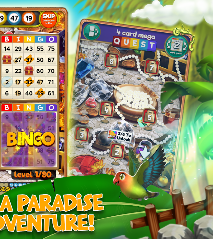 Bingo Treasure Quest - Paradise Island Riches ဖန်သားပြင်ဓာတ်ပုံ 1