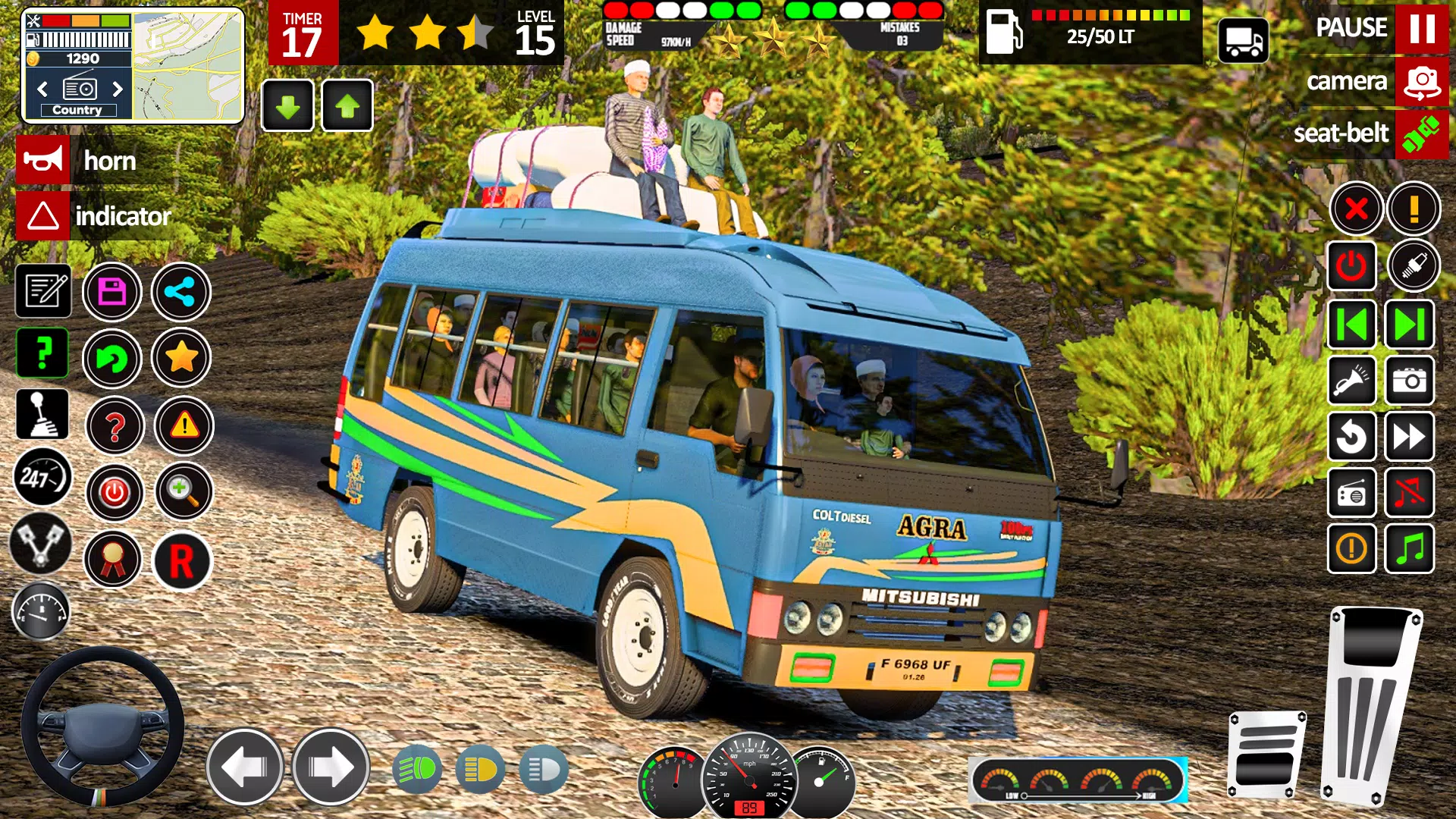 Real Mini Coach: Bus Game 3D Ekran Görüntüsü 1