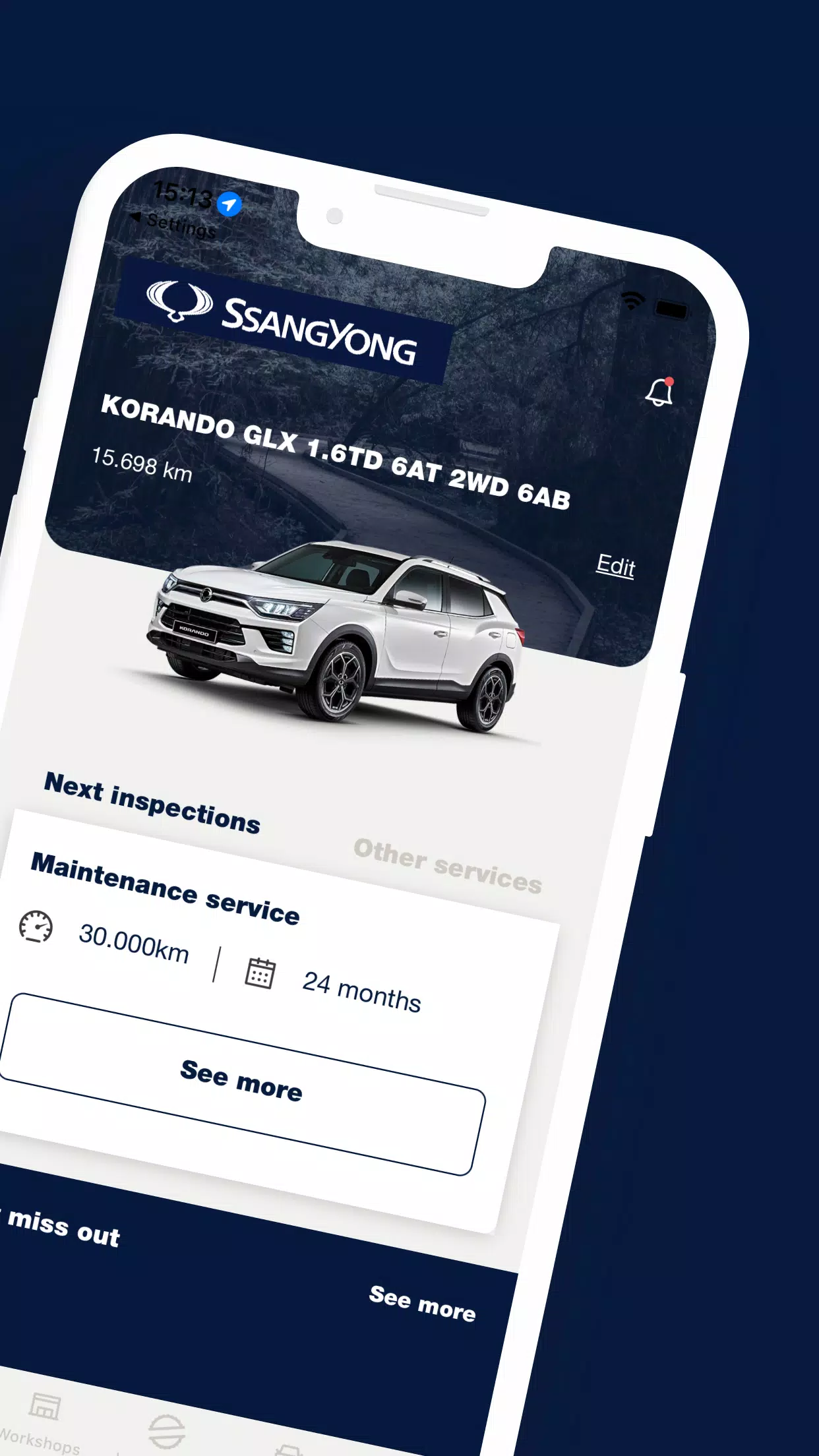 SsangYong App Schermafbeelding 1