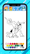 Scooby coloring doo cartoon ga Schermafbeelding 2