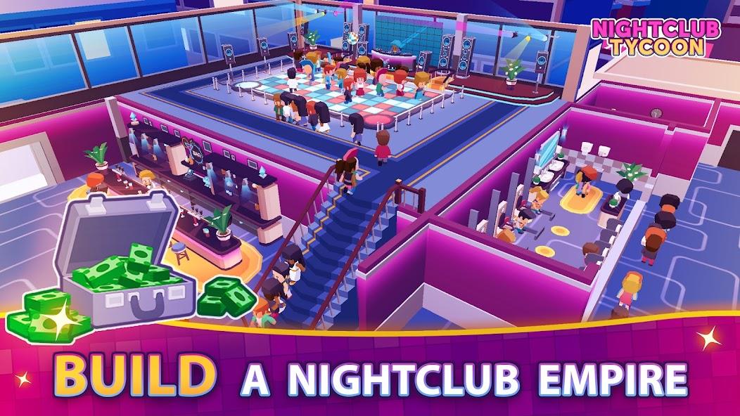 Nightclub Tycoon: Idle Manager Mod ဖန်သားပြင်ဓာတ်ပုံ 0