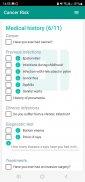 Cancer Risk Calculator Ekran Görüntüsü 2