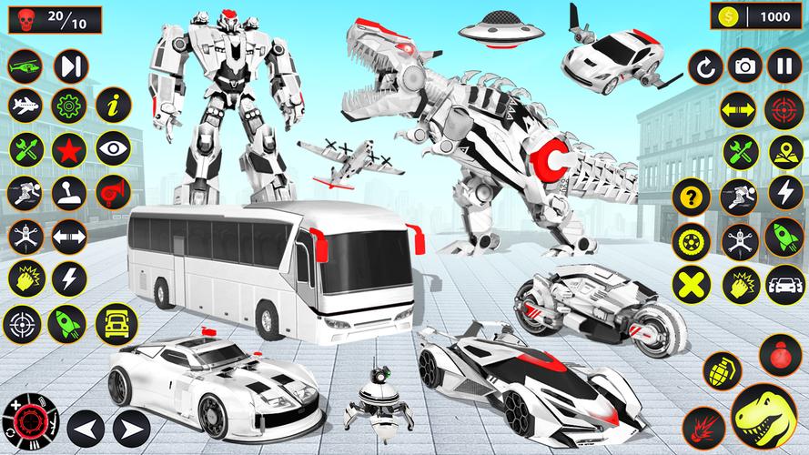 School Bus Robot Car Game Ảnh chụp màn hình 1