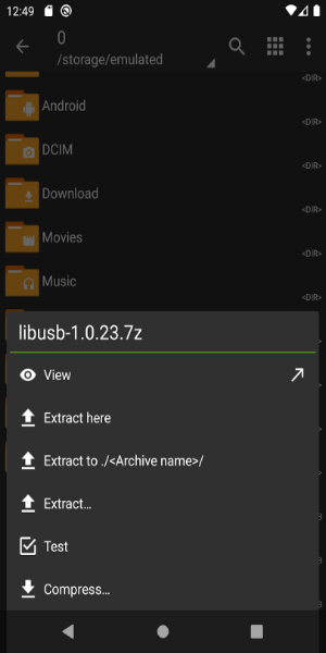 ZArchiver スクリーンショット 2