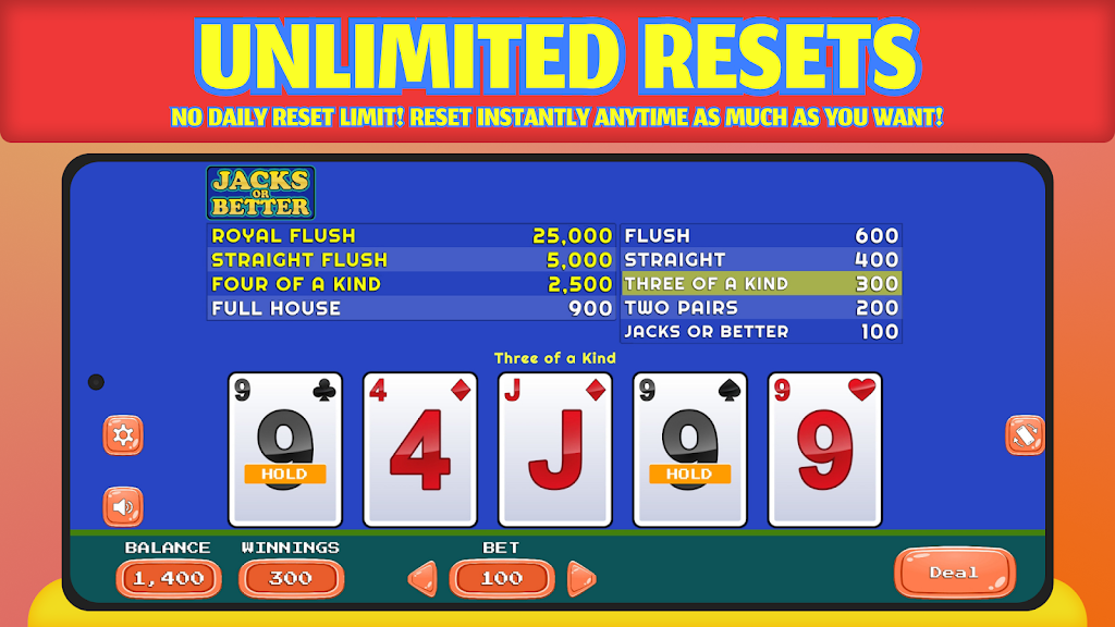 Schermata Jacks or Better - Offline 3