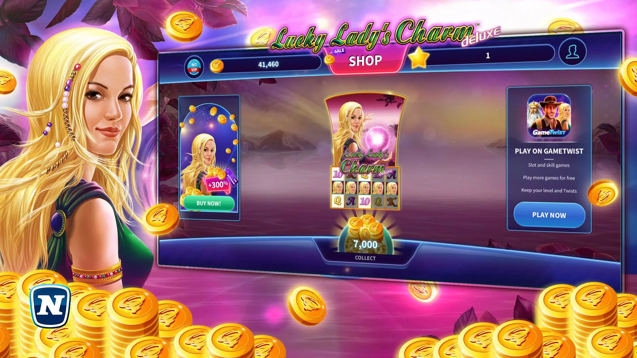 Lucky Lady's Charm Deluxe Slot