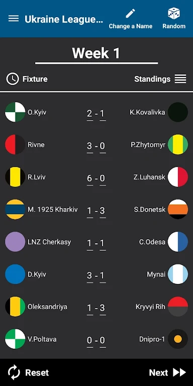 Ukraine League Calculator 2024 ဖန်သားပြင်ဓာတ်ပုံ 0