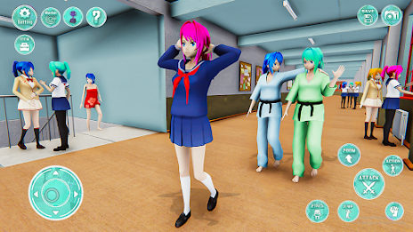 Anime Girl High School Life 3D スクリーンショット 0