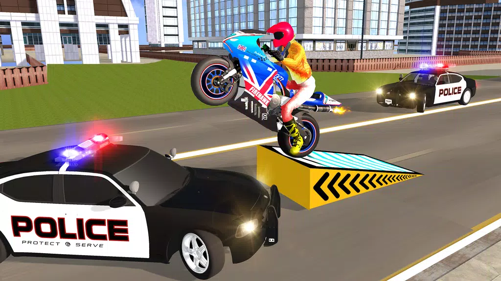 Police Car Vs Theft Bike Schermafbeelding 2