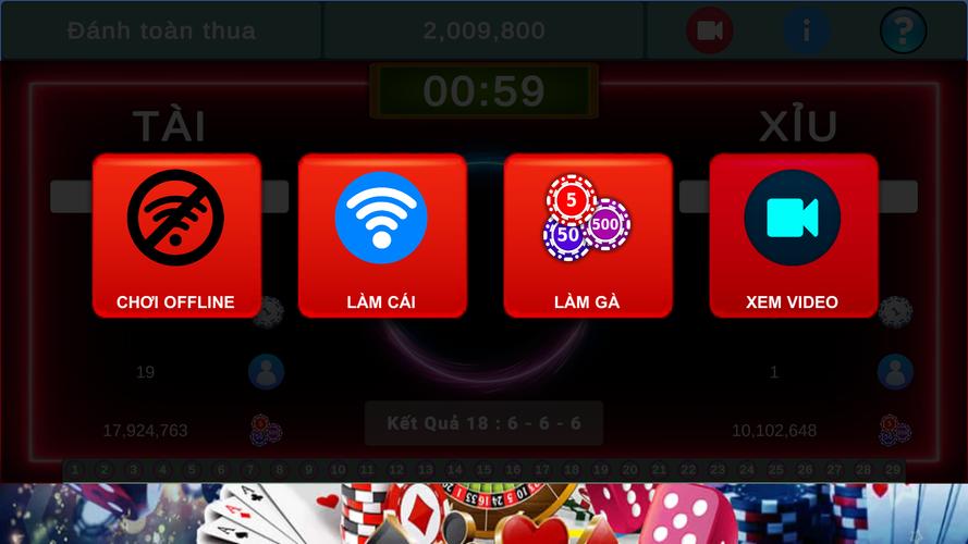 Schermata Tài Xỉu Offline 3