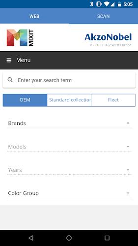 Schermata AkzoNobel MIXIT 0
