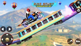 Bike Stunt 3D Simulator Games Captura de tela 1