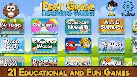 First Grade Learning Games ภาพหน้าจอ 0