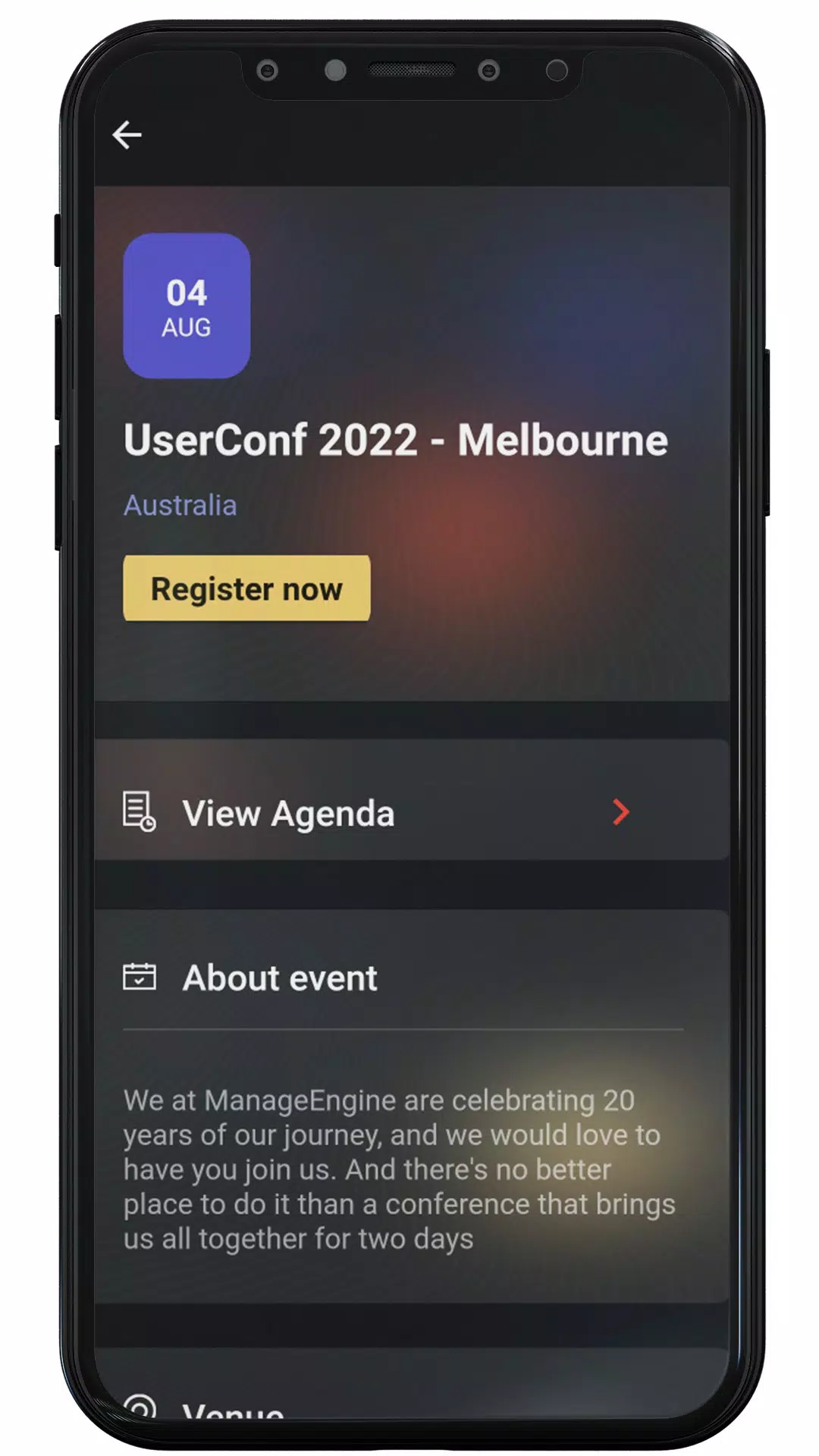 ManageEngine Events Schermafbeelding 3