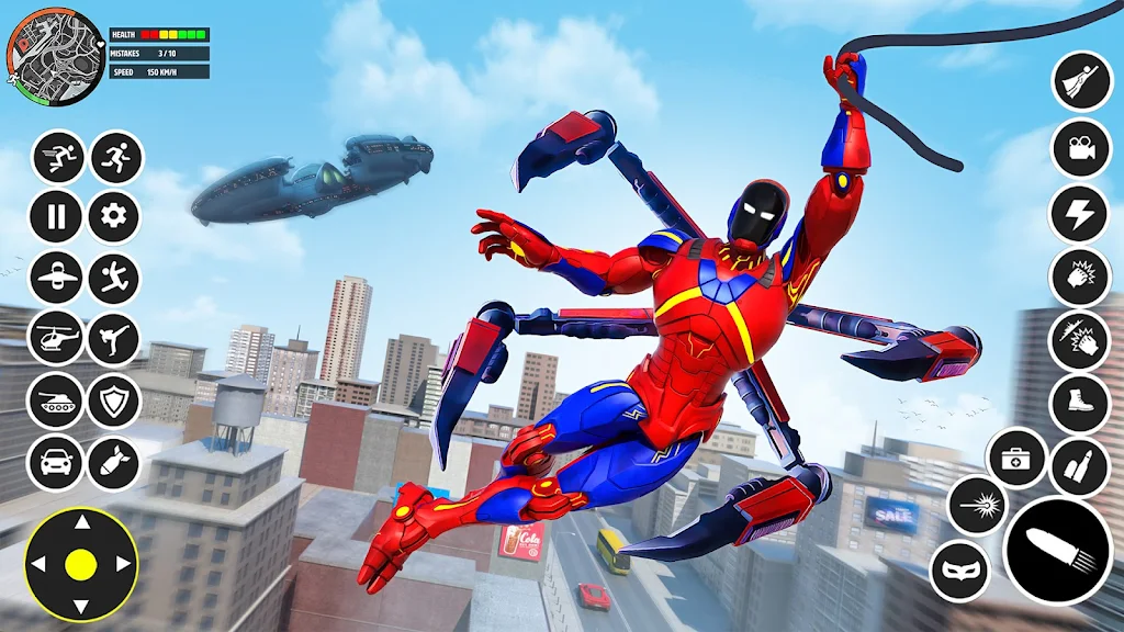 Spider Rope Flying Hero games Screenshot 1