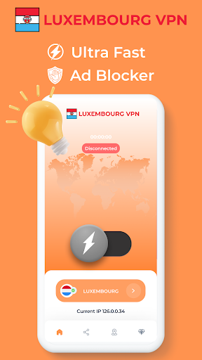 Luxembourg VPN - Private Proxy Captura de pantalla 1