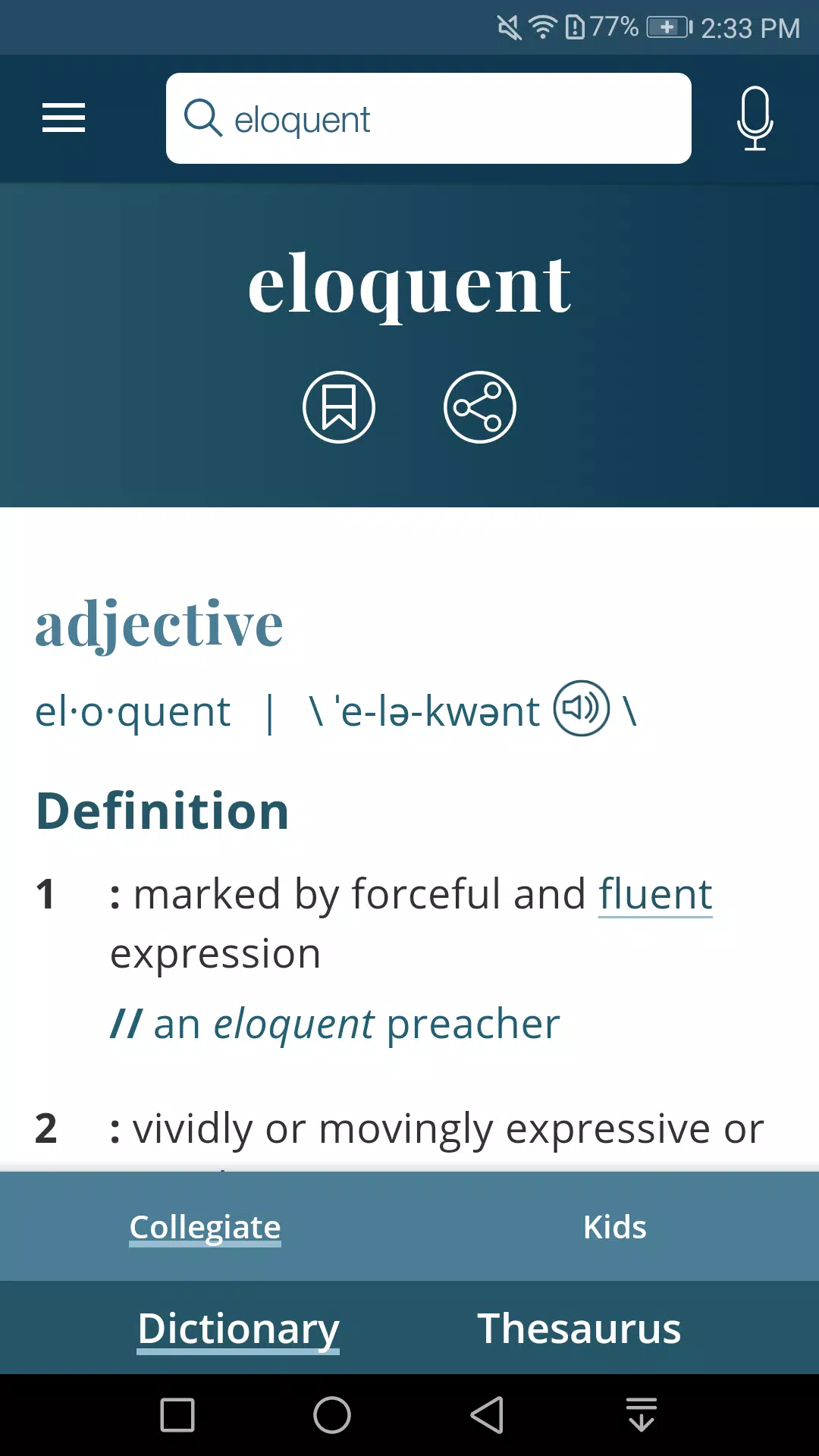 Dictionary - Merriam-Webster 스크린샷 2