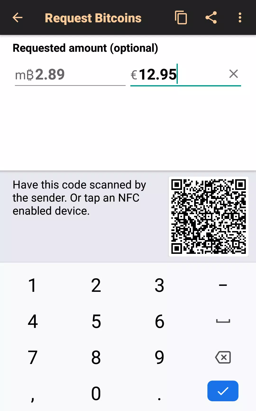 Bitcoin Wallet Screenshot 2