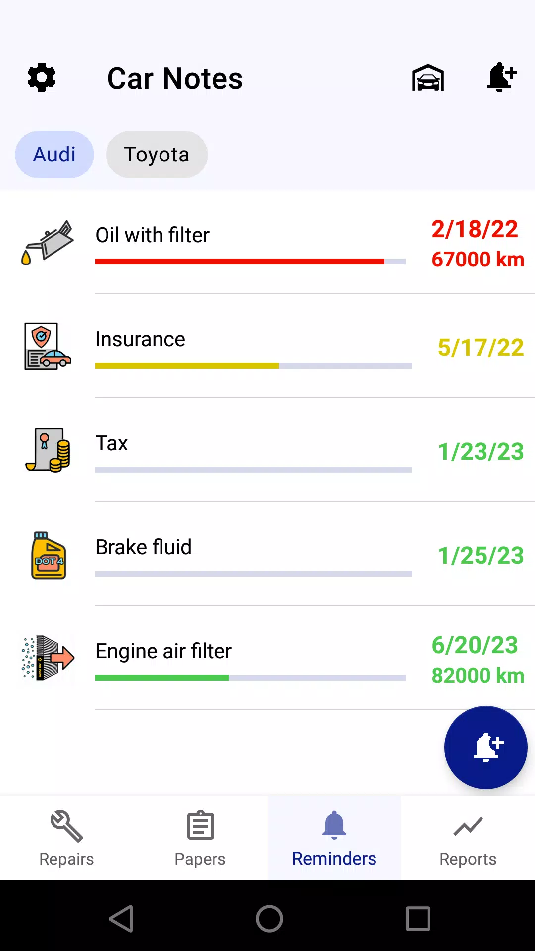 Car service tracker Captura de tela 2