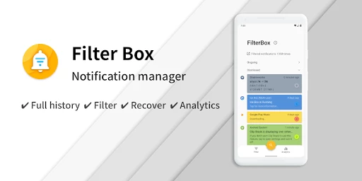 FilterBox Notification Manager ဖန်သားပြင်ဓာတ်ပုံ 0