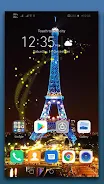 Paris Night Live Wallpaper Screenshot 0