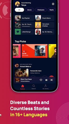 Gaana: MP3 Songs, Music App應用截圖第1張