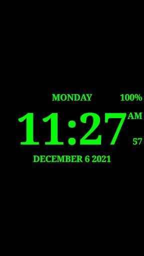 Digital Clock Live Wallpaper-7 Captura de tela 1