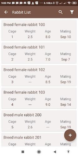 Schermata Quacha - Rabbit breeding manag 1