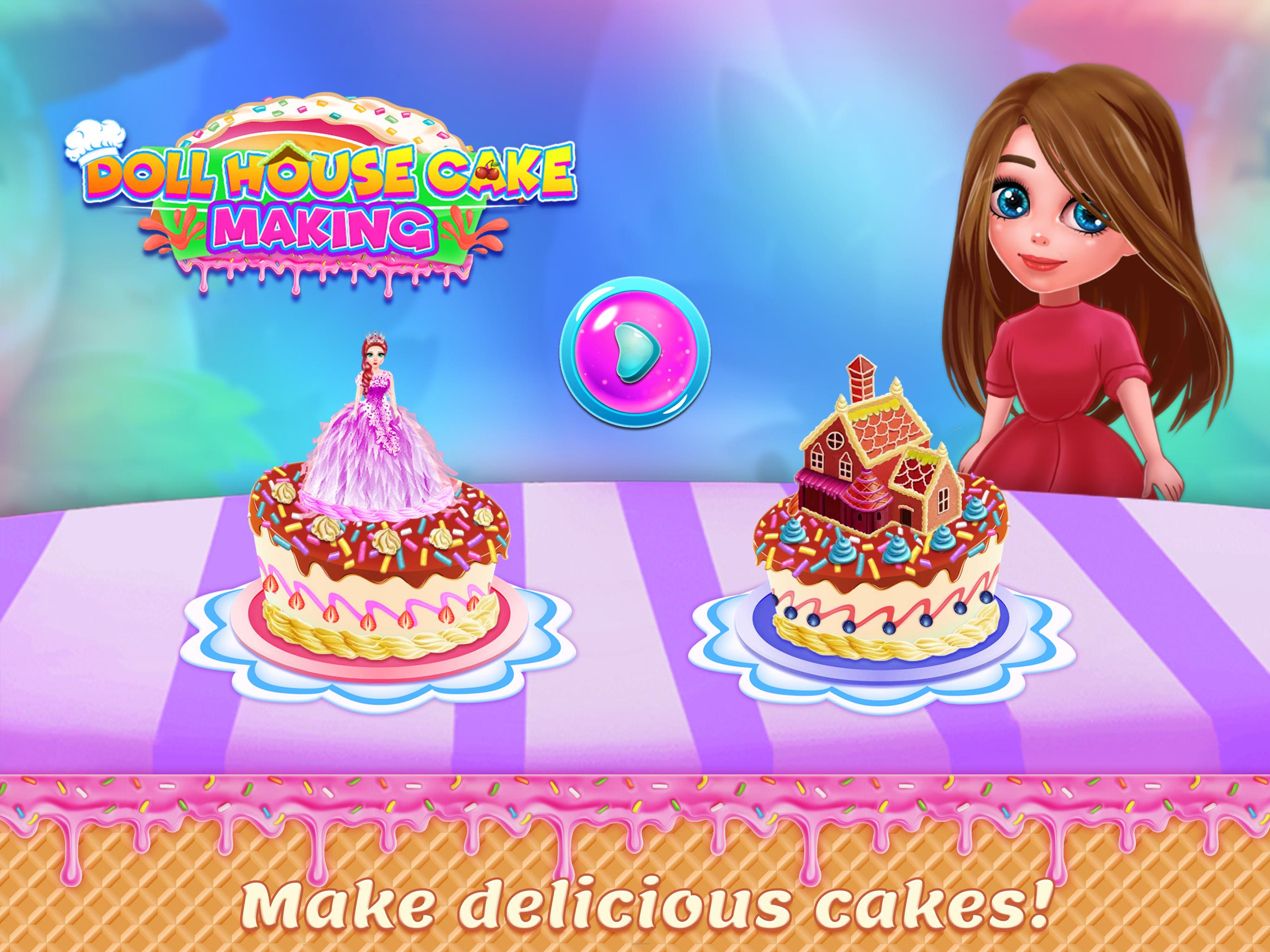 Doll House Cake Maker Game Tangkapan skrin 2