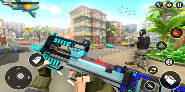 FPS War Poly Gun Shooting Game スクリーンショット 0