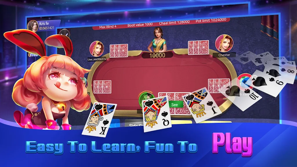 Teen Patti Glory - Online Game Captura de tela 2