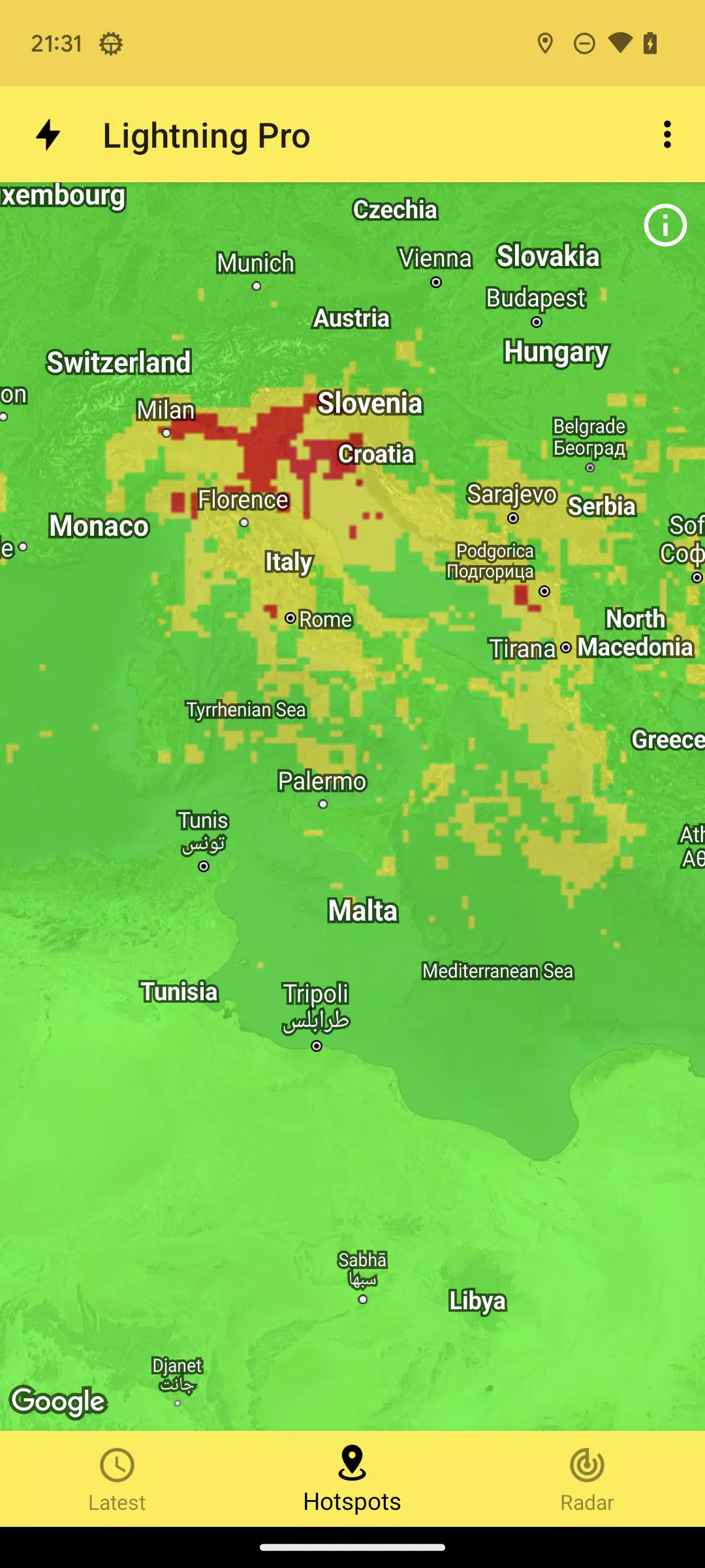 My Lightning Tracker Zrzut ekranu 3