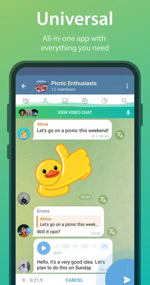 iMe: AI Messenger for Telegram স্ক্রিনশট 0