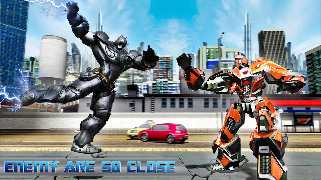 Flying Rope Hero Robot Fight Simulator Tangkapan skrin 3