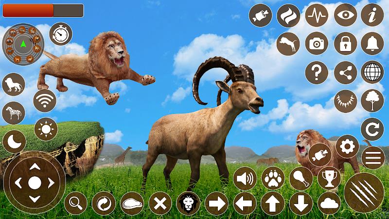 Lion Games 3D Animal Simulator Capture d'écran 1