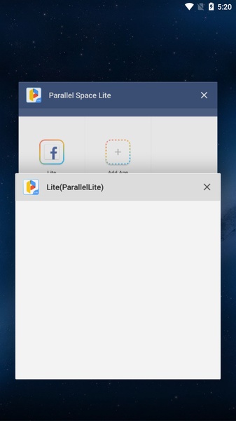 Parallel Space Lite－Dual App Captura de tela 1